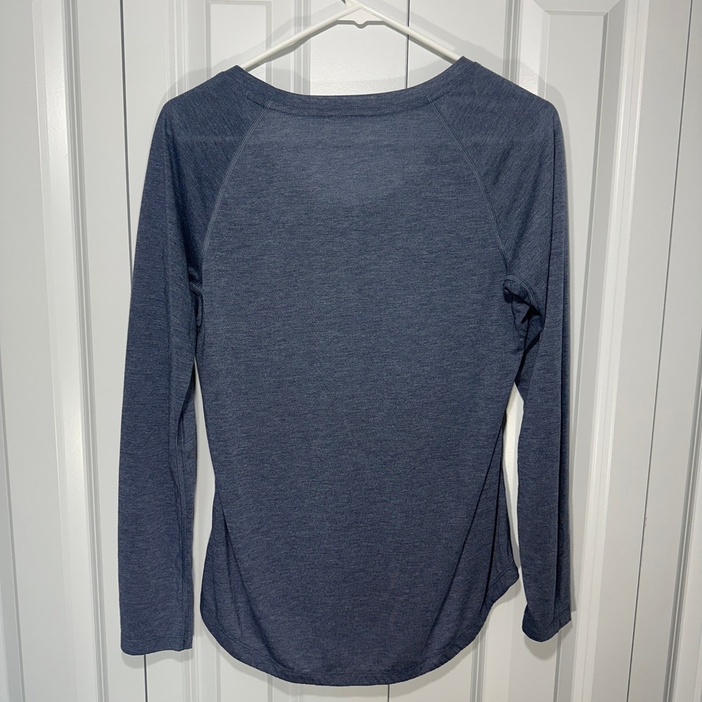 Patagonia Capilene Cool Trail Shirt Men S Blue Long Sleeve Technical Performance - Picture 4 of 4